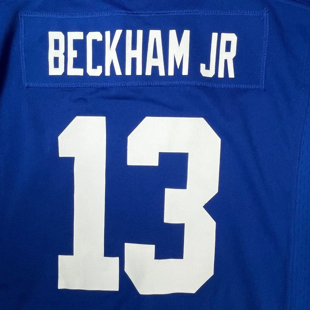 New York NY Giants Nike Football Jersey Youth XL Blue Odell Beckham Jr On Field